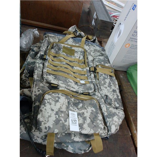 Large Camo Backpacks - Pair