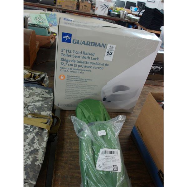 Inflatable Loungers, Raised Toilet Seat