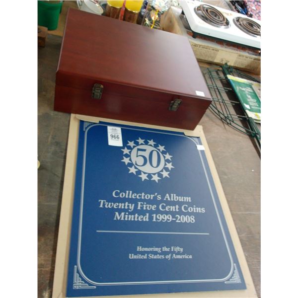 Coin Collector Plaque, Storage Box