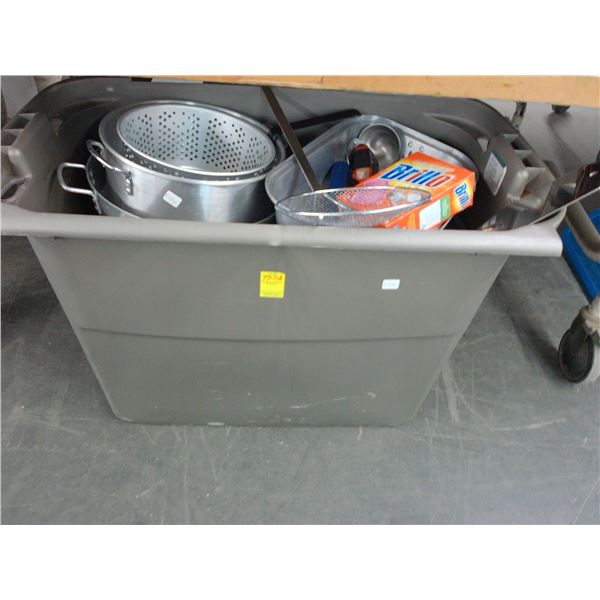 Large Tote Full of Asst. Cookware