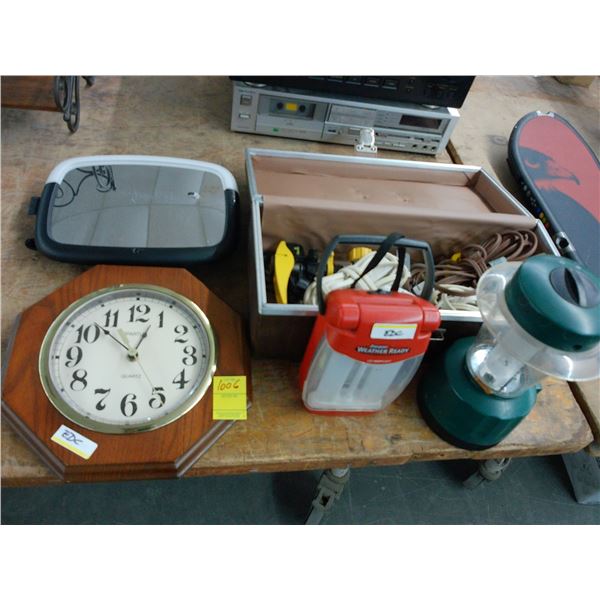 Wall Clock, Safety Mirror, Lanterns, Sprinkler, Power Cords