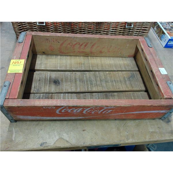 Vintage Coca Cola Wooden Bottle Tray
