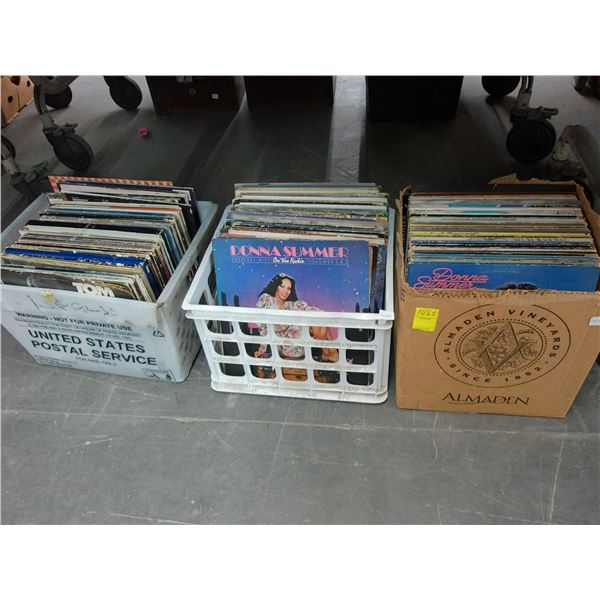 Vintage Vinyl Record Albums - 3 Boxes