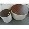 Image 1 : Contemporary Wood Top Coffee/End Tables Set