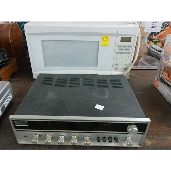 Fisher Vintage Stereo, GE White M/W Oven