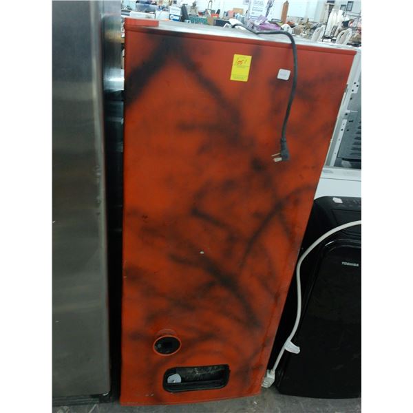 Red Painted Coin Op Beer Can Dispenser Ref.