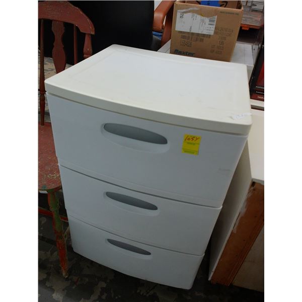 Plastic 3 Drawer Storage Bin