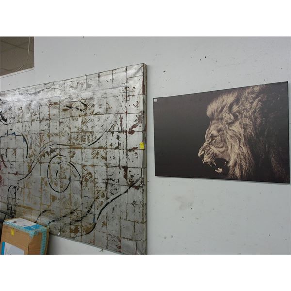 Oversized Contemporary, Kion Unframed Wall Art - 2