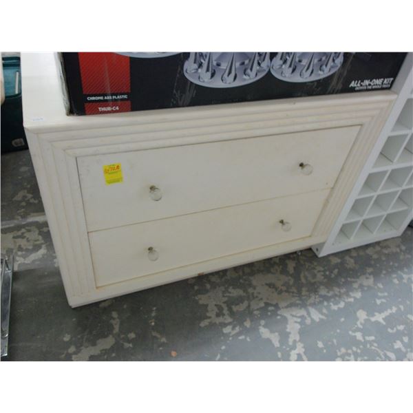 Beige Painted Nightstands - Pair