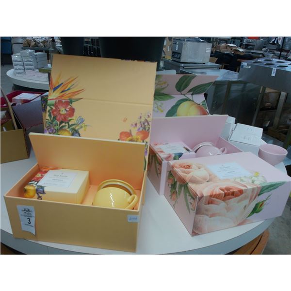 Tea Gift Boxes w/Cups/Saucers - 2nd Shelf