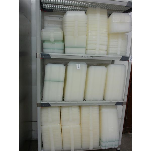 Large Lot of Plastic To Go Bins