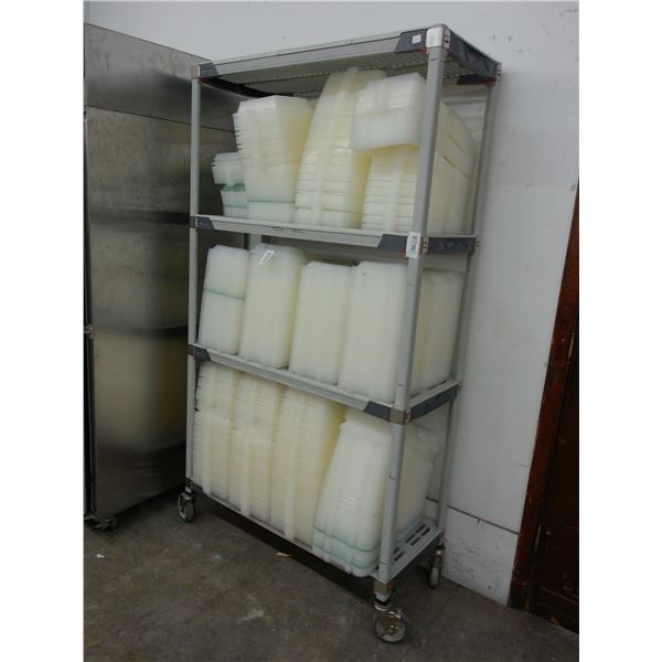 Metro Max Plastic 4 Shelf Cart
