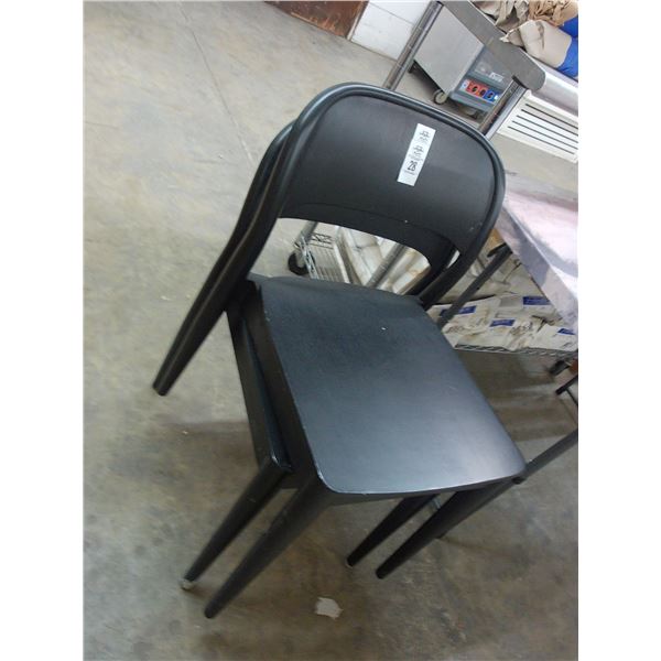 Black Side Chairs - Pair