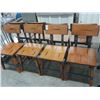 Image 1 : 8-Contemporary Oak Dining Chairs - 8 X $