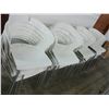 Image 1 : 28-Contemporary White Plastic Dining Chairs - 28 X $