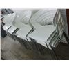 Image 2 : 28-Contemporary White Plastic Dining Chairs - 28 X $