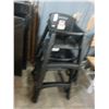 Image 1 : Rubbermaid Rolling Plastic High Chairs - Pair