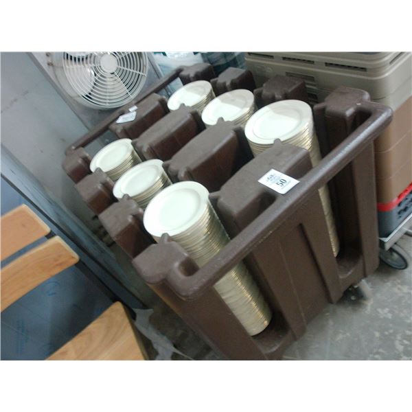 Cambro Dish Cart w/Bread/Butter Dishes