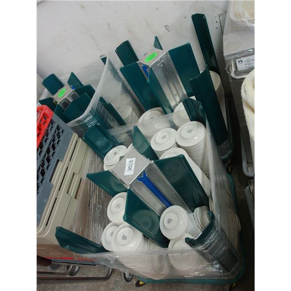 3-Dish Cart w/Asst. Dishes - 3 X $