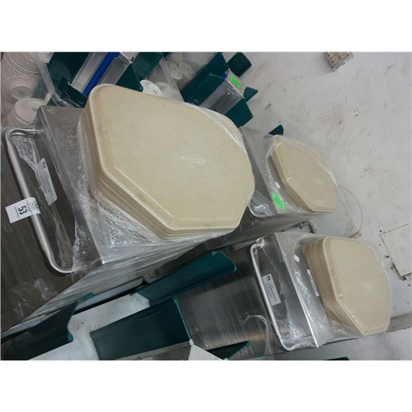 6-SS Tray Lowerator Cart w/Meal Trays - 6 X $