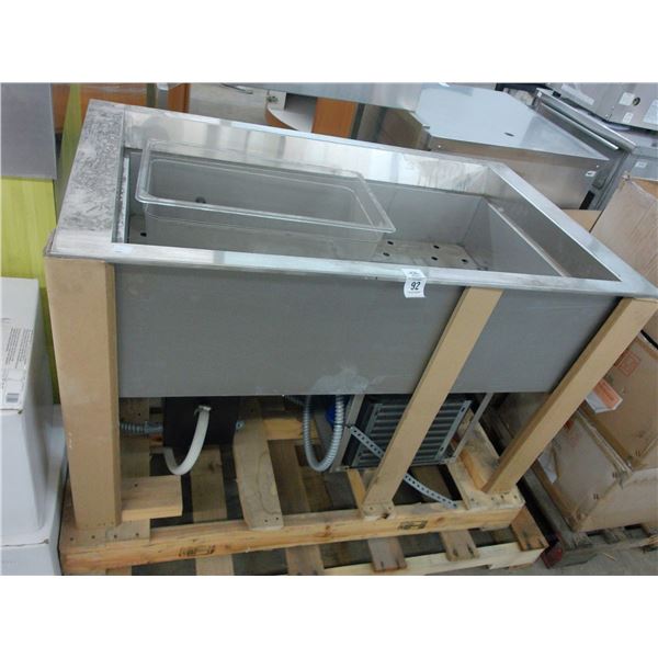 New  40" SS Drop In Self Contained Cold Bin w/Container