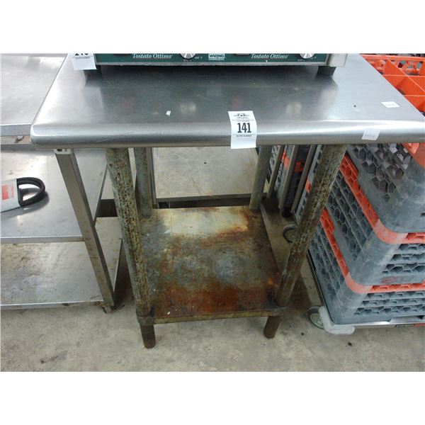 SS  18  X  20  Table w/Lip and Undershelf