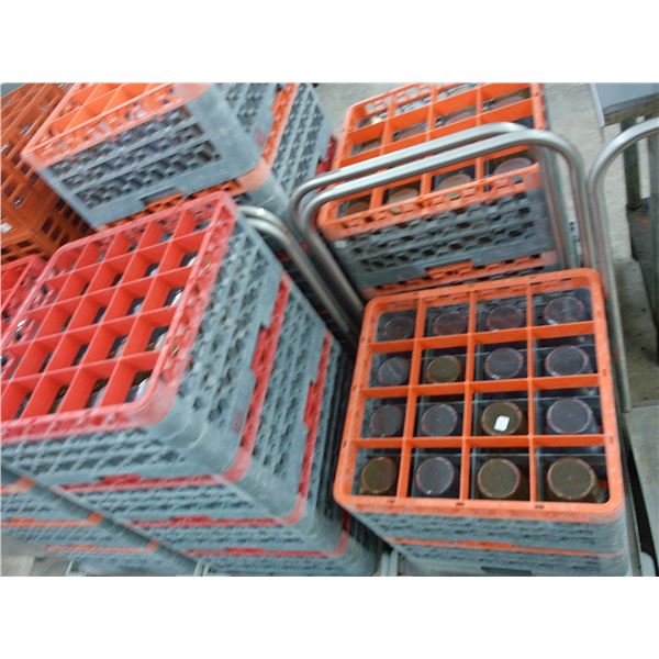 Dishwasher Tray Cart w/Dishwasher Trays, Rock Glasses