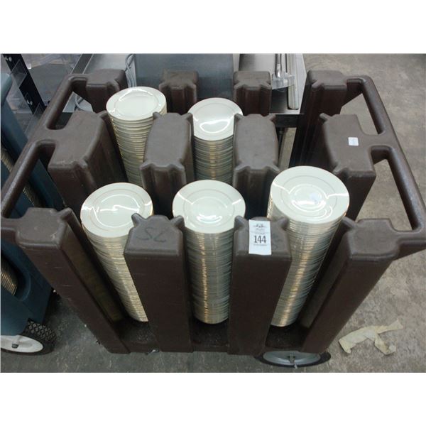 Cambro Dish Cart w/Bread/Butter Dishes