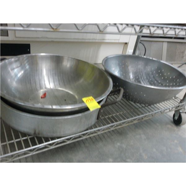 Mixing Bowl, Braising Pan, Collander