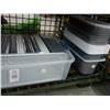 Image 2 : Asst. Plastic Insert Pans, Lids, Plastic Spreaders
