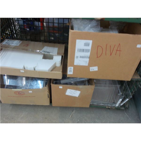Cake Boxes, Plexi Merchandisers - Bottom 2 Shelves