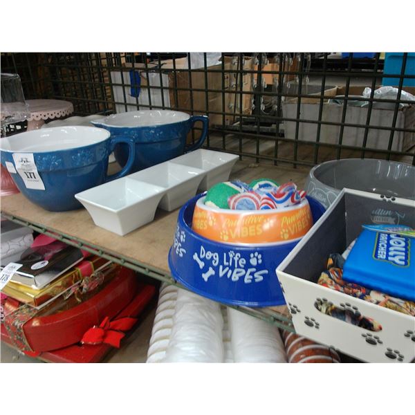 Cake Stands, Dog Bowls, Servers