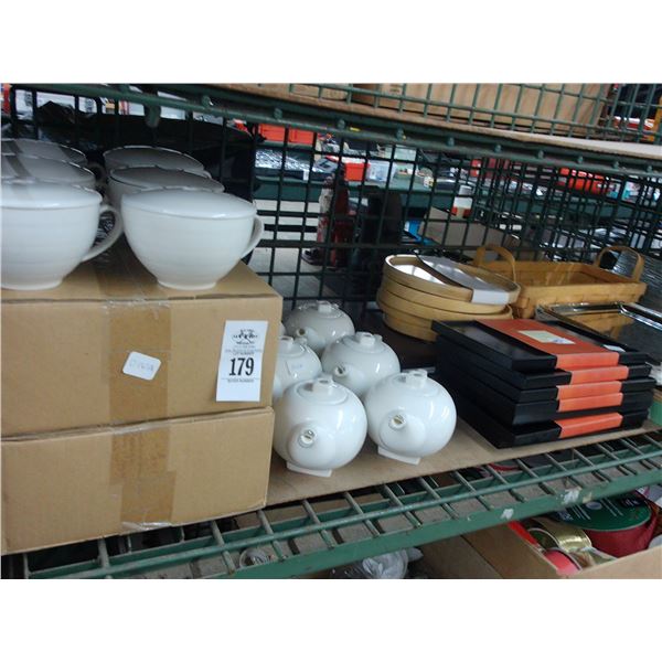 Tea Pots, Decorator Serving Trays