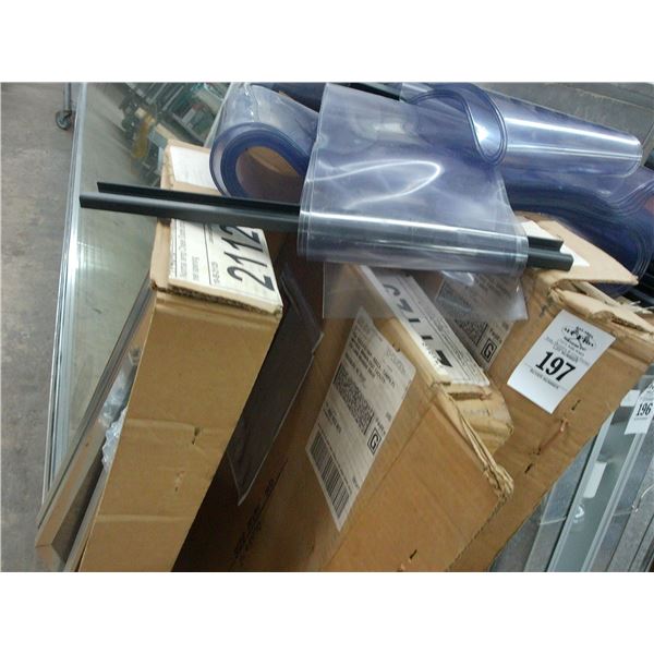 New Walk In Hanging Plastic Walk In Cooler Pass Throughs - 3 Cases