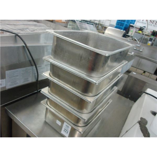 7-  3/4  by  4"  Insert Pans - 7 X $