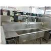 Image 1 : SS  7'  3 Comp Sink w/Wand/Drain Controls