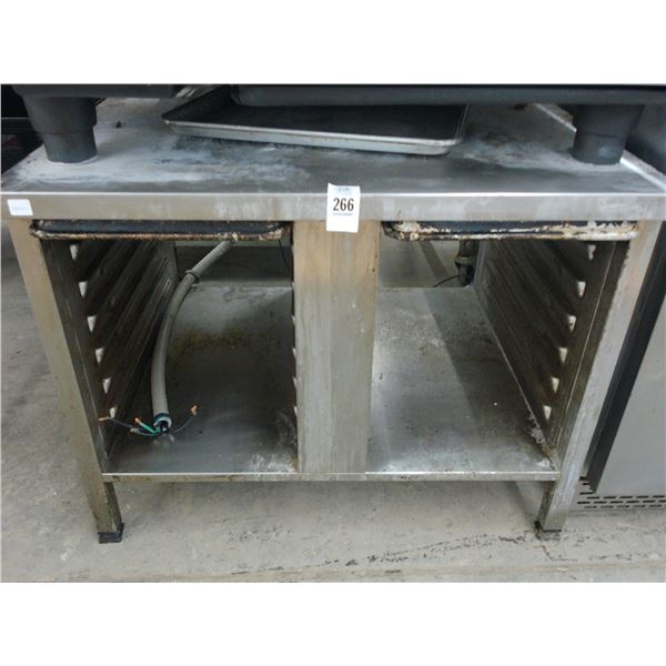 SS  30  X  30  Equip. Stand w/Tray Storage