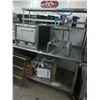 Image 1 : SS 5' Rolling Table w/Under and Double Overshelves