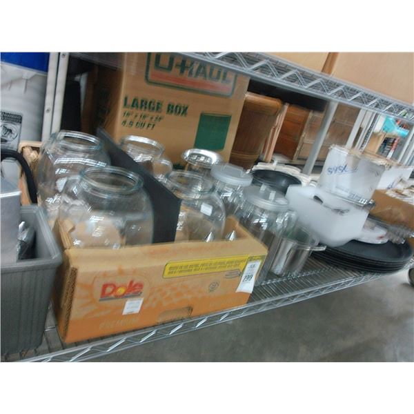 Dishes, Serving Trays, Jars, Utensils