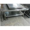 Image 1 : SS  40"  Rolling Equip. Stand w/Lip and Undershelf