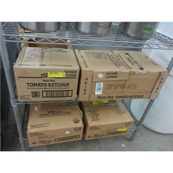 Heinz Tomato Ketchup Pouches - 4 Boxes