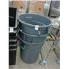 Image 1 : 3-Brute Gray Mid Size Waste Can - 3 X $
