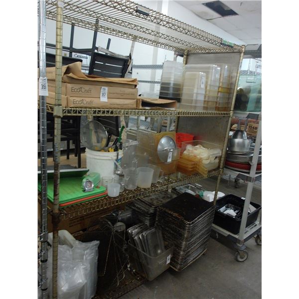 Coated 4 Shelf Storage Rack