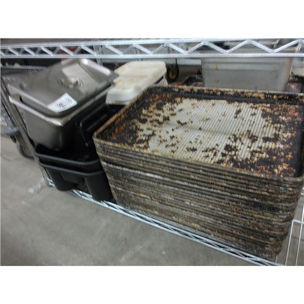 Half Size Perf. Sheet Pans, Insert Pans, Storage Containers