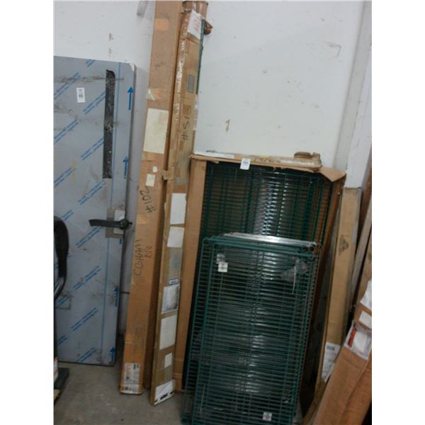 New Metro Green Coated Shelving