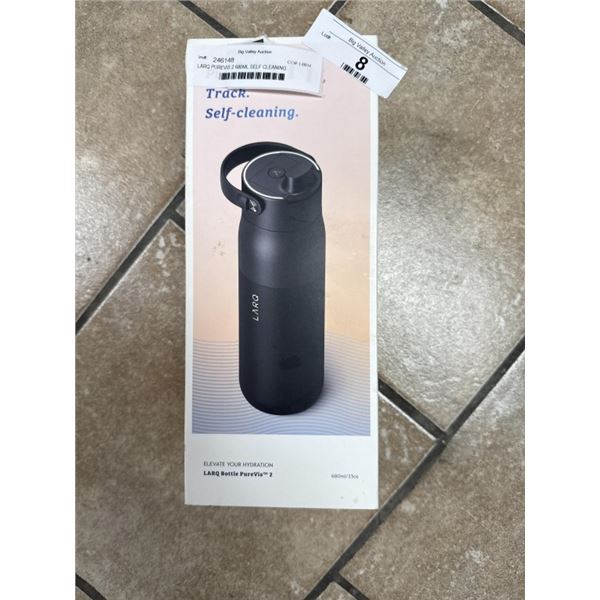 LARQ PUREVIS 2 680ML SELF CLEANING INSULATED WATER BOTTLE WITH SMART SENSOR - TESTED WORKING, RETAIL