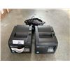 Image 1 : 2 STAR MICRONICS THERMAL RECEIPT PRINTERS MODEL TSP100 WITH POWER ADAPTERS
