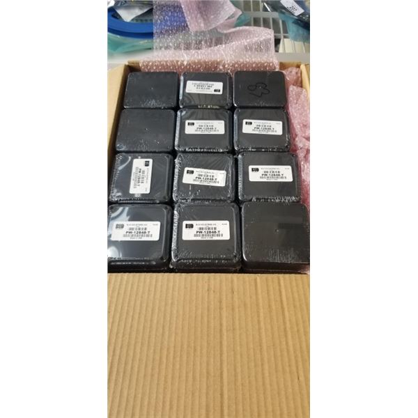 LARGE QTY OF SMALL ELECTRICAL ENCLOSURES, BUD INDUSTRIES PART NUMBER PW-12848-T