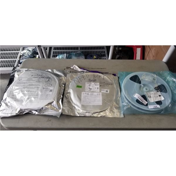 3 SPOOLS OF POWER BARREL CONNECTOR JACK 2.00MM ID (0.079"), 5.50MM OD (0.217") SURFACE MOUNT, PSRAM 