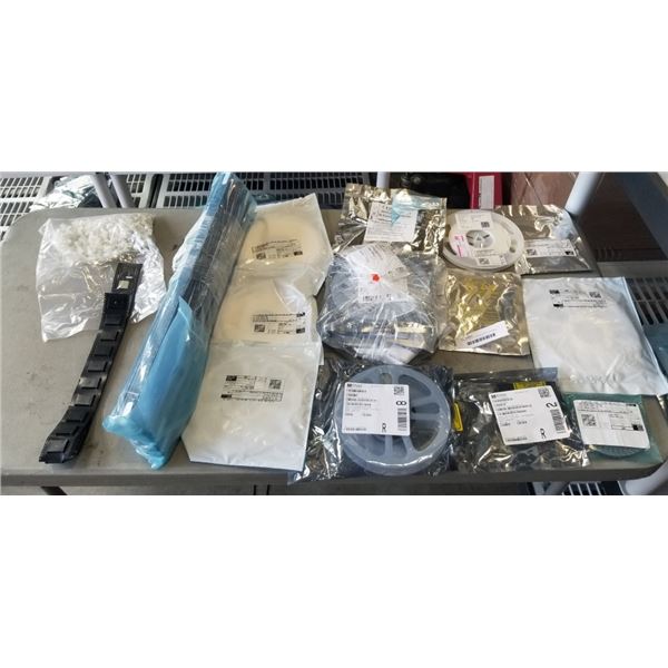 VARIOUS BAGS OF ASSORTED INTEGRAL ELECTRICAL ASSEMBLING COMPONENTS
